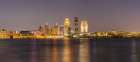 Panoramic of Louisville skyline at dusk, Louisville, Kentucky. Art Print
